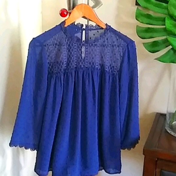 Adrianna Papell Tops - Adrianna papell blue navy top.